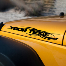 Jeep Wrangler TJ JK 97-18 Stickers Decals set 2 piece Hood Logo set U PICK COLOR
 3