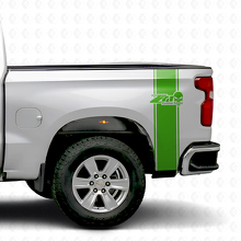 Z71 Punisher Skull Rear Side Stripes Vinyl Decals Kit for Chevy/GMC Pickup Truck_3