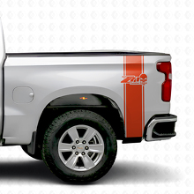 Z71 Punisher Skull Rear Side Stripes Vinyl Decals Kit for Chevy/GMC Pickup Truck_4