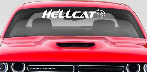 Hellcat Racing Windscreen Vinyl Decal for Dodge Charger Challenger