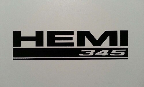Autocollant en vinyle Hemi 345 pour Dodge Ram Challenger Charger