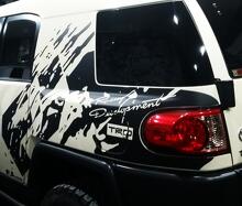 Mud Splash Rear Side Vinyl Decal for Toyota FJ Cruiser (One Side)_2