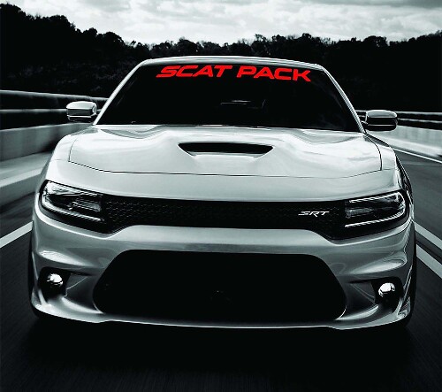 Windshield Banner Sticker Decal 2 for Dodge Charger
