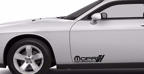 2x Mopar Motorsport Decal, Vinyl Die Cut Sticker