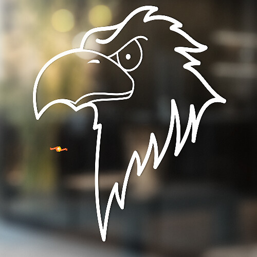 Bald Eagle Head Universal Vinyl Decal Sticker