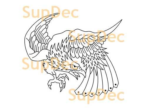 Eagle Vinyl Art Wall Window Bathroom Sticker Decal removable #7
