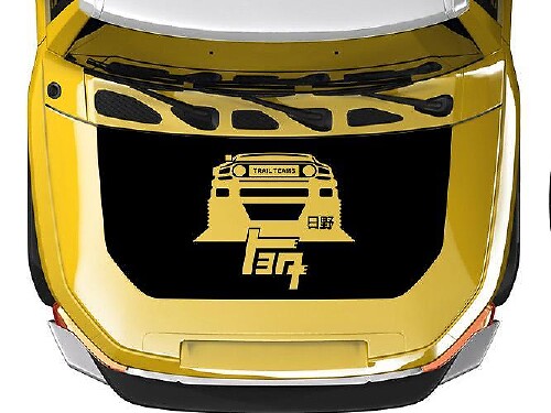 Trail Teams TEQ Style Hood Vinyl Decal Sticker for Toyota FJ Cruiser