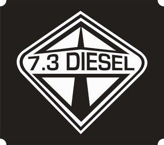 International 7.3 Power Stroke DIESEL Decal Sticker