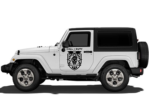 Jeep Decals Jeep WRANGLER Door Decal Sticker Rubicon Sahara Call of Duty
