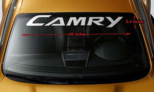Camry Windshield Banner Vinyl Decal for Toyota Camry