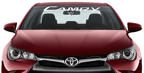 Camry Lettering Windshield Vinyl Decal for Toyota Camry