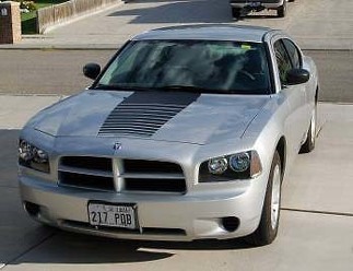 2006-2010 Dodge Charger Fading Hood Stripe Decal Stickers