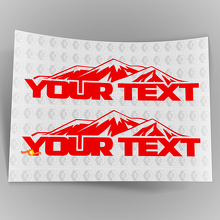 Custom Mountain Hood Vinyl Decals Kit for Jeep Wrangler _2