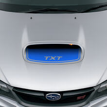 Custom Blackout Hood Scoop Vinyl Decal for Suba Impreza WRX STI_2