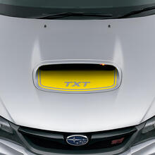 Custom Blackout Hood Scoop Vinyl Decal for Suba Impreza WRX STI_5
