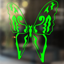 Butterfly Silhouette Outline Tribal-style Universal Vinyl Decal Sticker_3