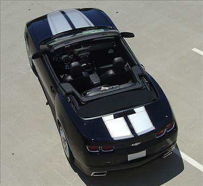 Convertible Racing Rally Hood Stripes Sticker Decal Graphic Vinyl Camaro RS 2014-2015
