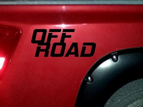 Off Road Truck Bed Rear Quarter Panel Vinyl Decal Set