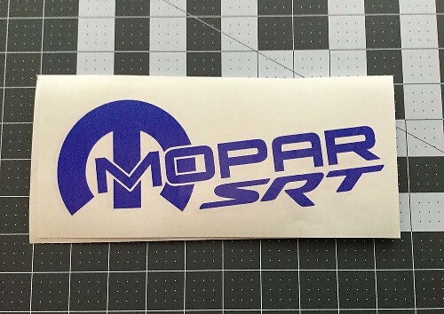 2x Mopar Racing Decal, Srt, Hemi, Vinyl Die Cut Sticker 8.5x3