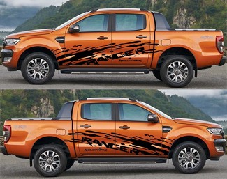 2X Ford Ranger WIldtrack large side Vinyl Decals graphics sticker 2015-2019