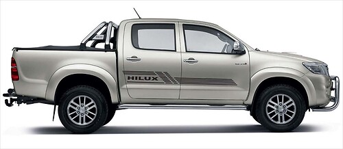 Thin Stripes Side Door Vinyl Decal Sticker for Toyota Hilux