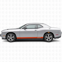 TXT Solid Rocker Stripe Pair Rocker Panel Vinyl Decal Sticker for Dodge Challenger 2009-2018_4