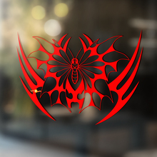 Moth with Sharp Wings Tribal Style Universal Vinyl Decal Sticker_2