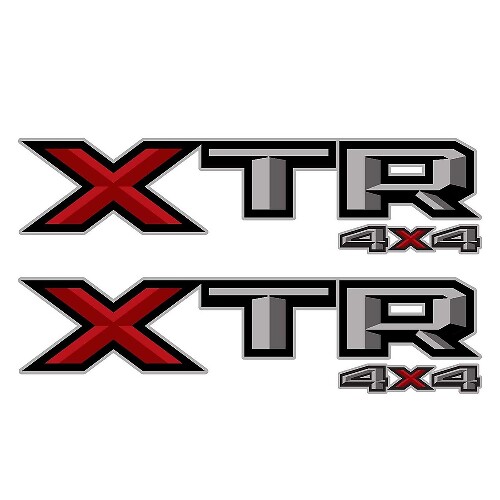 Set of 2: 2018 Ford F-150 F-250 XTR 4X4 vinyl decal sticker pickup truck bedside