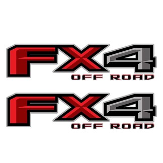 Set of 2: 2018 Ford F-150 FX4 off road vinyl decal for pickup truck bedside