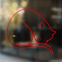Sleeping Cat Universal Vinyl Decal Sticker_2