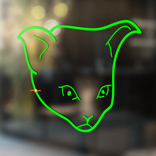 Cat's head Universal Vinyl Decal Sticker_3