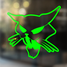 Angry Cat Universal Vinyl Decal Sticker_3