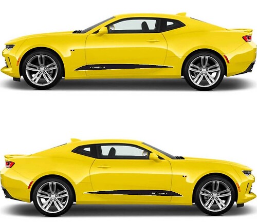 Decorated Side Stripes Vinyl Decals Kit for Camaro 2016-2018