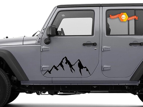 Mountains car accessories graphic decal vehicle body sticker for Jeep Suba Toyota door camper rv truck trailer suv custom nature scene