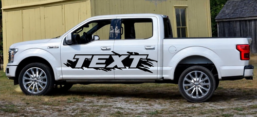 TEXT Claw Graphics Side Vinyl Decal Sticker for Ford F-150