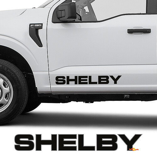 Side Doors Shelby SUPER SNAKE SPORT decals stickers for Ford F-150
