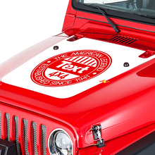 American Legend Hood Vinyl Decal Sticker for Jeep Wrangler 1999-2006_2