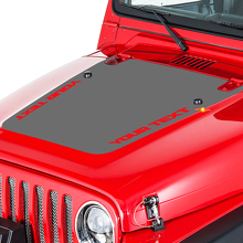Jeep Wrangler (1999-2006) Custom Vinyl Hood Sticker Decal Kit - Wrangler
 2