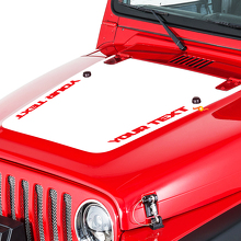 Jeep Wrangler (1999-2006) Custom Vinyl Hood Sticker Decal Kit - Wrangler
 3