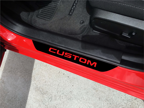 CUSTOM Four Piece Door Sill Set Door Vinyl Decal Sticker for Dodge Durango 2011-2018