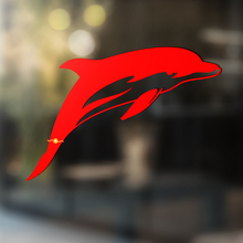 Dolphin Silhouette Universal Vinyl Decal Sticker_2