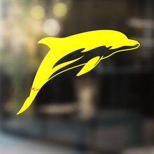 Dolphin Silhouette Universal Vinyl Decal Sticker_4
