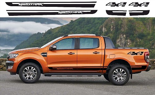 Ford Ranger Wildtrak 4x4 side Vinyl Decals graphics rally sticker kit