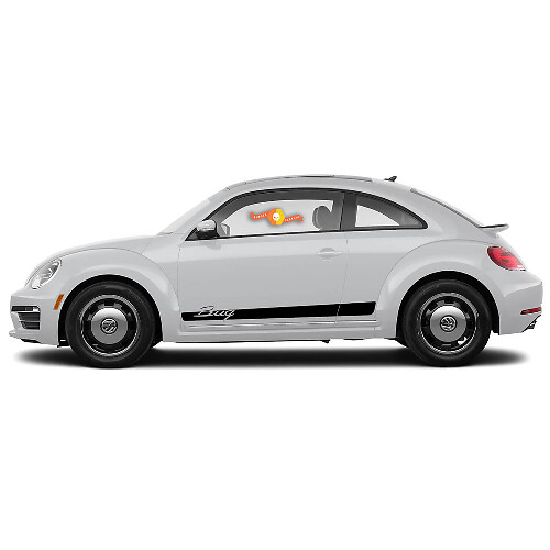 Bug Side Stripe Vinyl Decals for Volkswagen Beetle 2011-2018