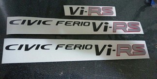 JDM Honda Civic Ferio Vi-RS Decal Sticker JDM EK3 EK4 SI-R lowered OEM Size ek2