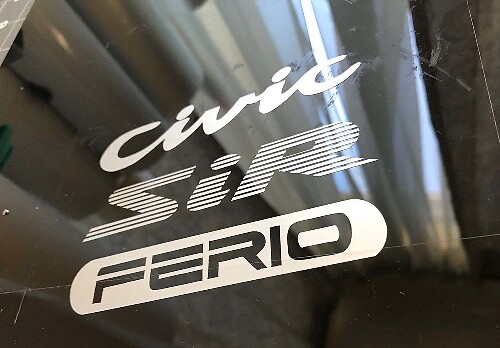 SiR Ferio Vinyl Decal Set For Honda Civic