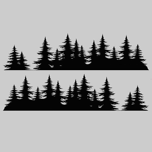 Forest Style Side Vinyl Decal Kit for Subaru Crosstrek 
