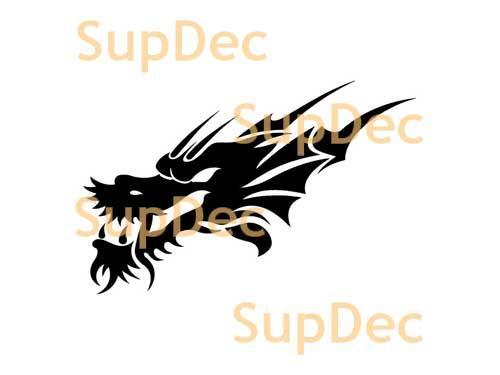 Dragon Vinyl Art Wall  Window Bathroom Sticker Decal #4
