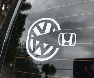 VW Pacman Sticker Decal Volkswagen Mk2 Mk1 Mk3 Mk5 Mk4 Mk6 Mk7 Gti Jetta Golf