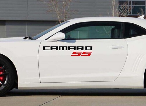 2X Chevrolet Camaro SS Vinyl Doors logos Sticker Decals Graphics 2011-2018
